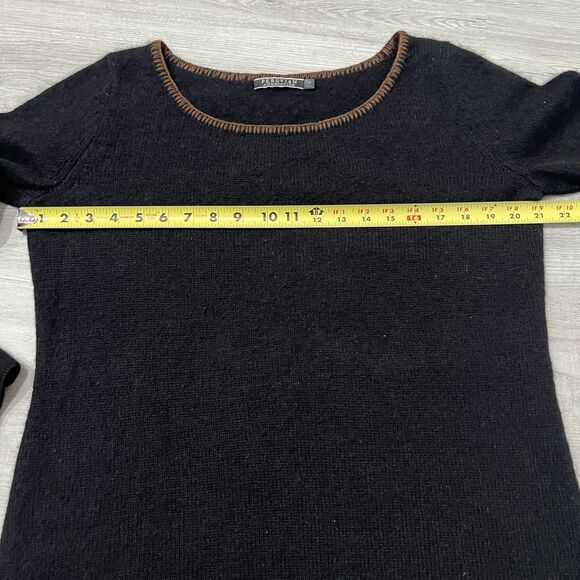 Peruvian Connection Women’s Scoop Neck Baby Alpaca Sweater Size M Black - Picture 5 of 7